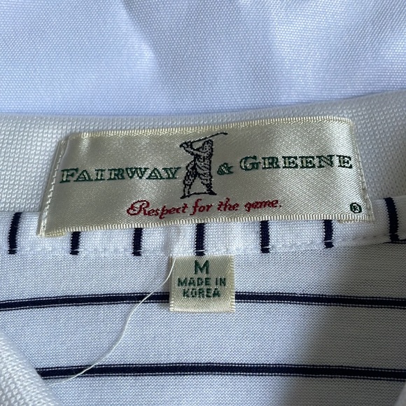 Fairway Greene Barrow Striped Lisle Polo Golf Shirt - Picture 5 of 9